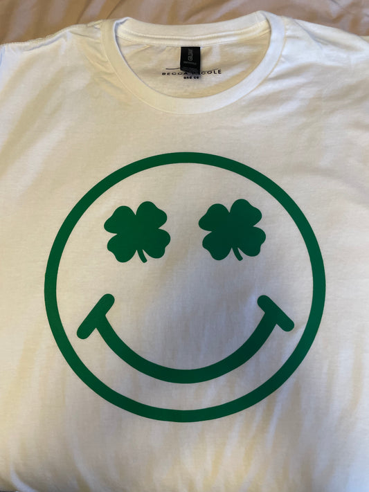 St Pattys Day Smiley Tee